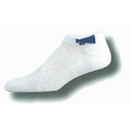 White Heel & Toe or Tube Sock Footie w/ Knit-in Design (7-11 Medium)